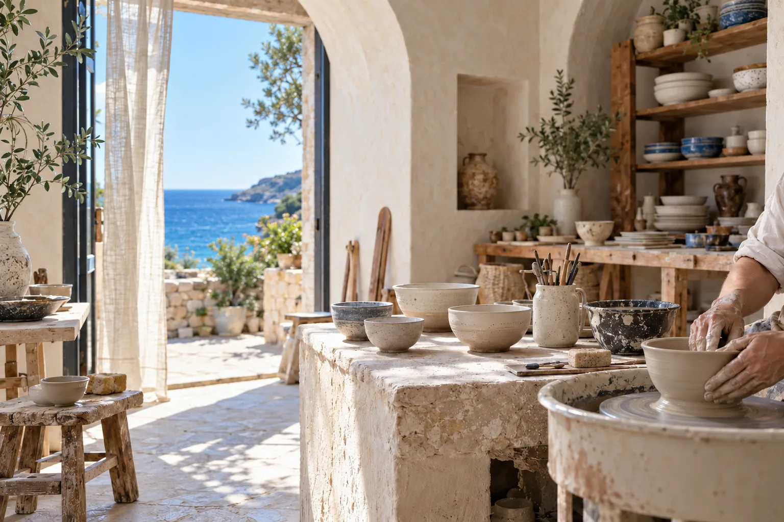 A fictional Mediterranean ceramics workshop
